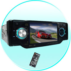 Single-Din TV Tuner + Bluetooth Car DVD Player - Plays DivX + MP4